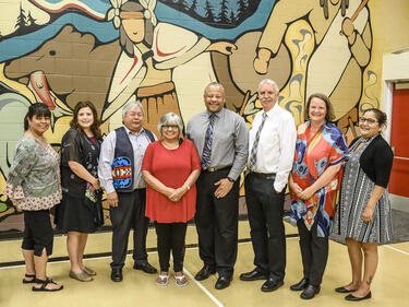 8 people who came together for the Aboriginal enhancement agreement