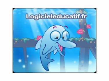 Underwater graphic with a dolphin